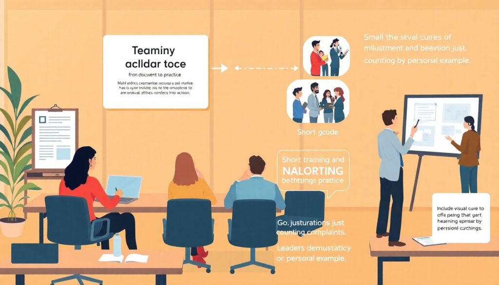 Этика и правила поведения в командной среде - иллюстрация