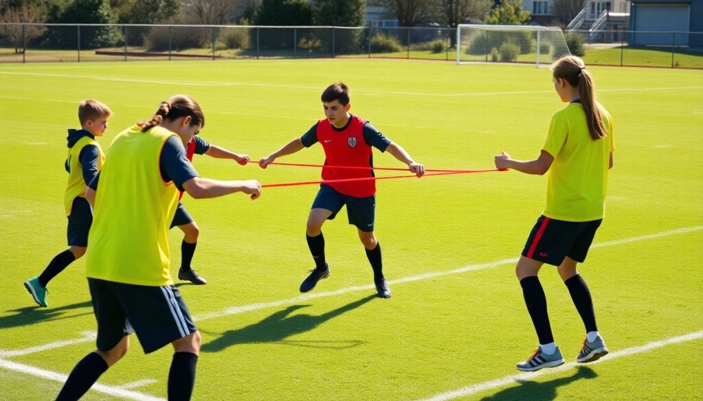 Методы обучения защитной тактике для молодых игроков - иллюстрация