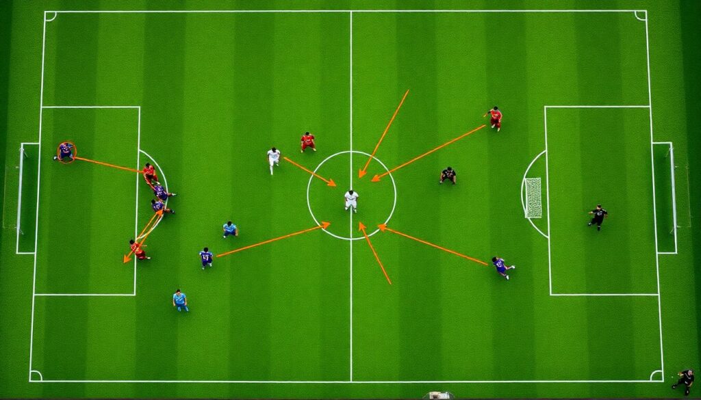 Тактика организации обороны при игре от pressing - иллюстрация