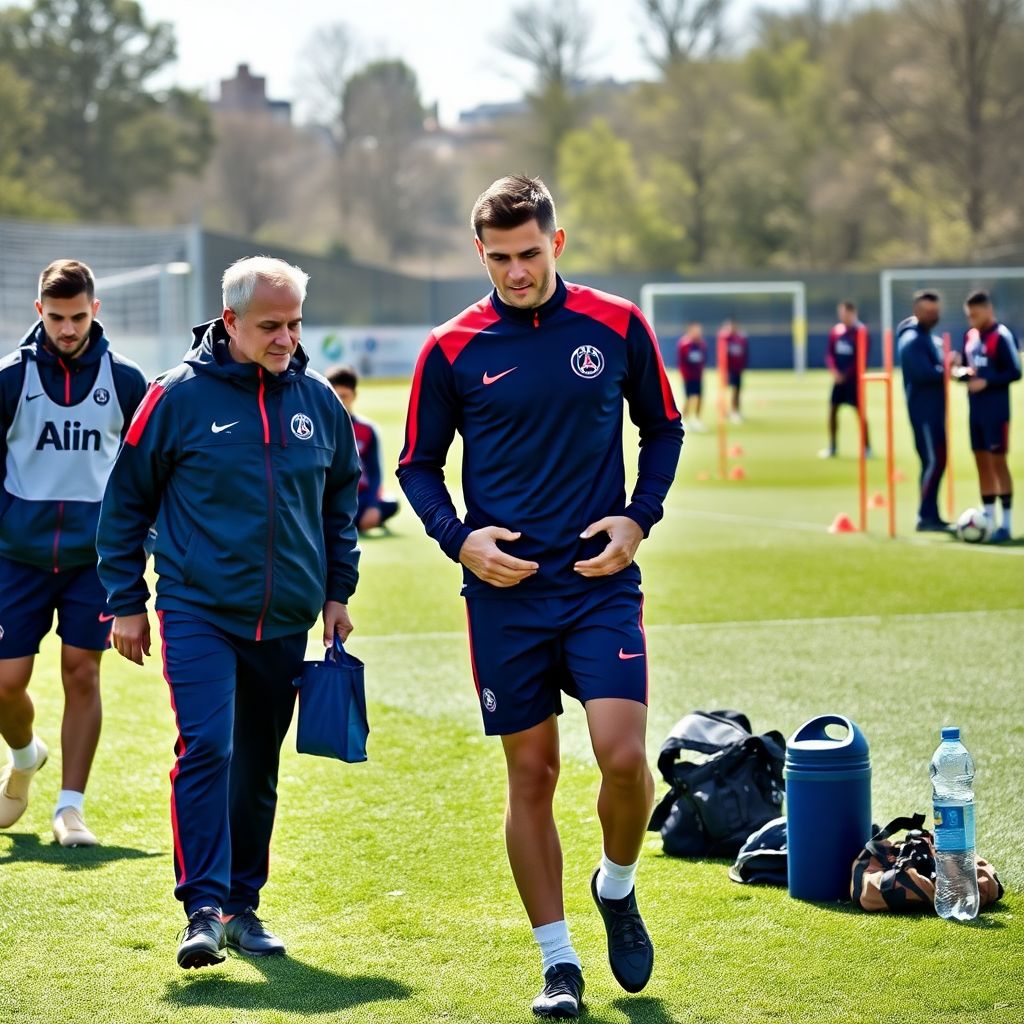 Хвича Кварацхелия получил травму на тренировке ПСЖ и может пропустить матч